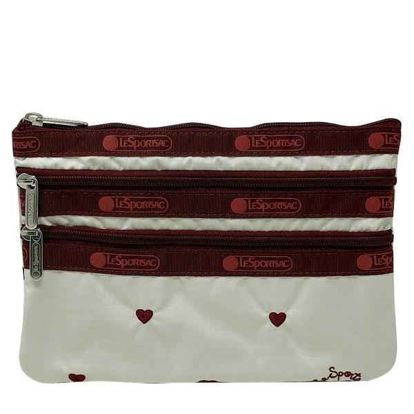 LeSportsac 並行輸入品 レスポートサック 3ZIP ポーチ 7158 HA83