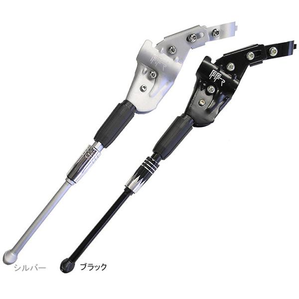 ・シートステーとチェーンステーの2箇所で固定するタイプのアルミアジャスタブルスタンド・26インチ車から29インチ車まで対応し、簡単にサイズ設定が可能・自転車への取り付け部は可変式となっており、幅広い車種に対応・フレームに固定する2箇所の内側...