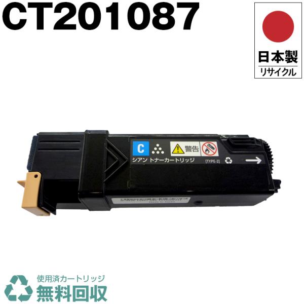 日本製 送料無料 CT201087 シアン 単品 Xerox ゼロックス 富士フイルム