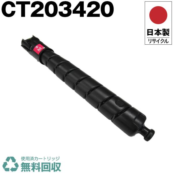 CT203420 マゼンタ リサイクルトナー 再生品 日本製 送料無料 CT203420 マゼンタ 単品 大容量 Xerox ゼロックス