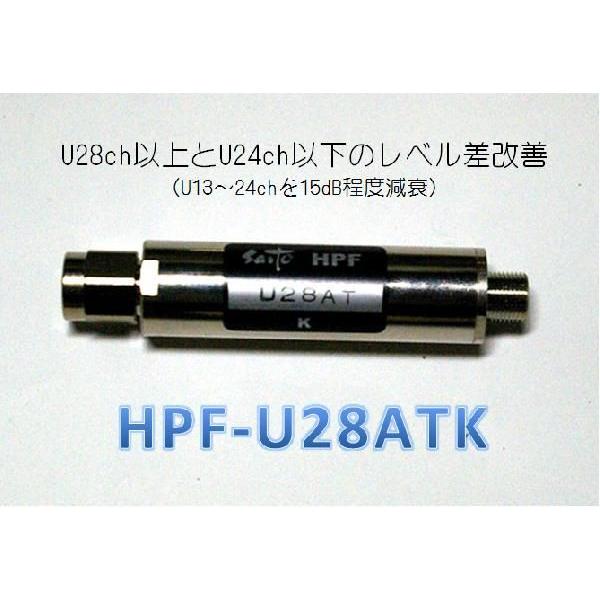 HPF-U28ATK　奈良向けレベル差改善ハイパスフィルター　広域デジタル一定減衰 〔奈良用 地デジ対応フィルター〕