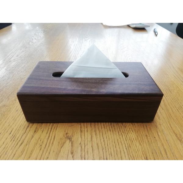 ウォールナット ティッシュボックス ケース Rタイプ : 齋藤木材@大阪