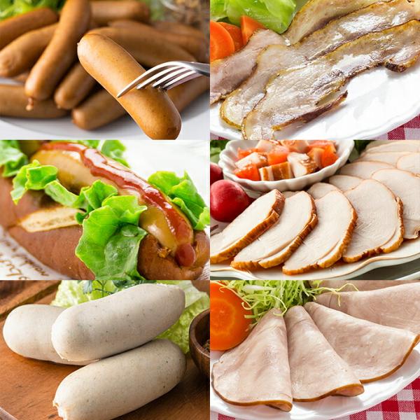 【商品仕様】シリーズ名：送料無料　無塩せきハム・ソーセージ・ベーコンブランド名：SAITOHAM原産国／製造国：日本総個数：6総重量：00肉の食材：鶏肉|豚肉不使用添加物：すべて不使用賞味期限：出荷から冷凍6ヶ月間