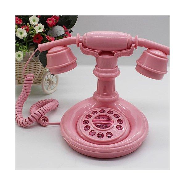送料無料 電話機 レトロ 親機 固定電話 置物 おしゃれ インテリア プレゼント 装飾 可愛い 回す 齋藤商店ヤフー店 通販 Yahoo ショッピング