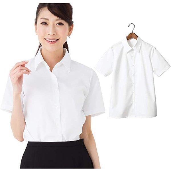 ワイシャツ レディース 事務服 ブラウス 半袖 ブラウス レディース 形状記憶 シャツ レディース ノンアイロン S S 齋藤商店ヤフー店 通販 Yahoo ショッピング