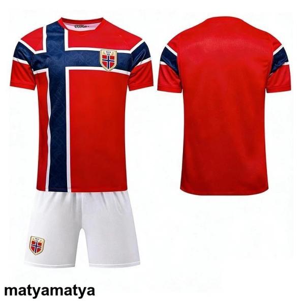 2026 米加墨ノルウェー ホーム ユニフォーム 9 番ハーランド 10 番エルデゴー サッカーユニフォーム