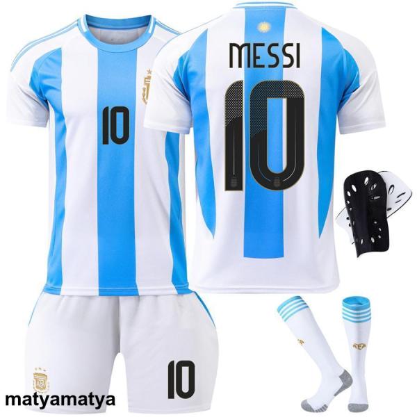 サッカートレーニングウェア 2024アルゼンチンサッカーウェア10番メッシ11ディマリアアメリカンカップユニホームキッズスーツ メンズ 上着 半袖 大人子供