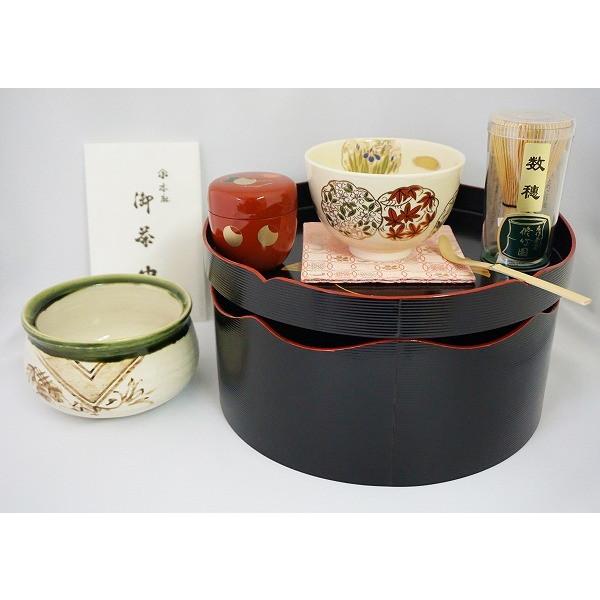 ほぼ未使用 茶道具 今日 千歳盆 木製 十一点セット 紙箱 漆芸