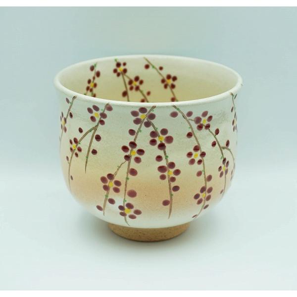 茶道具 茶碗 筒茶碗 御本手 しだれ梅 小倉寅介 化粧箱 : 新古