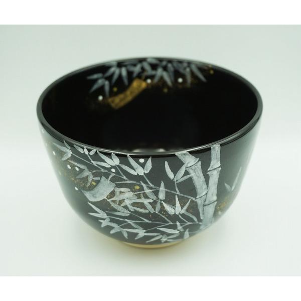 加藤永山　黒仁清　茶碗　　茶道具 茶道具 茶碗 茶碗 黒仁清 七夕 加藤永山 化粧箱 : 新古茶道具 さかい
