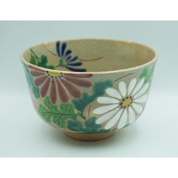 手塚大示造　茶碗　仁清写　秋草菊絵　共箱 手塚大示造 茶碗 仁清写 秋草菊絵 共箱 【公式通販】