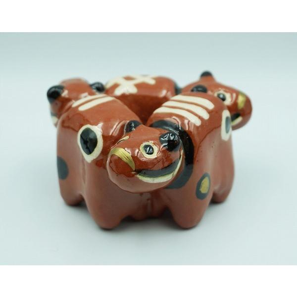 茶道具 蓋置 蓋置 楽 三つ丑 伊東桂楽 桐箱 : 新古茶道具 さかい