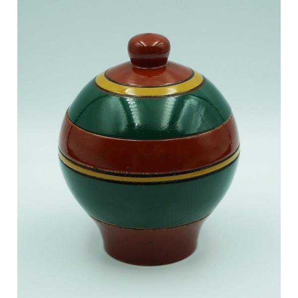 茶道具　漆塗　独楽　莨入　煙草入　時代箱付　V　8240 茶器/茶道具 煙草盆用道具（莨盆用道具）】 煙草入れ（莨入れ