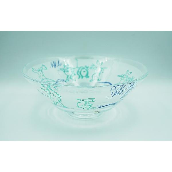 ZZ050【新品・未使用】平茶碗　ガラス馬盥　青楓　クリア　今岡都　紙箱　茶道具 ZZ050【新品・未使用】平茶碗 ガラス馬盥 青楓 クリア 今岡都 紙箱