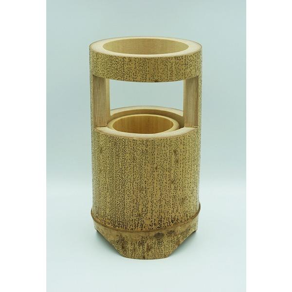 茶道具 花入 三徳花入 竹 宮下竹憲 紙箱 Noh1 新古茶道具 さかい ヤフー店 通販 Yahoo ショッピング