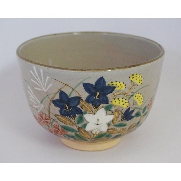 茶道具 茶碗 茶碗 乾山 秋草 南口閑粋 桐箱 : 新古茶道具 さかい