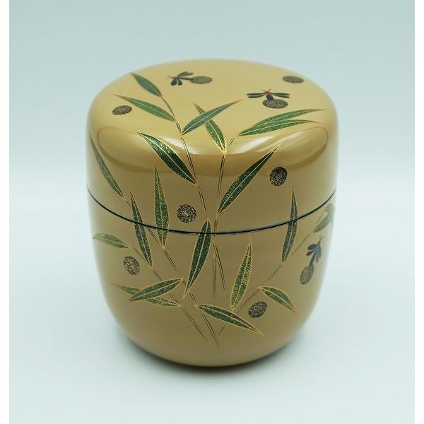 茶道具 棗 中棗 白塗 芦に蛍蒔絵 黒川和禅 桐箱 : 新古茶道具 さかい