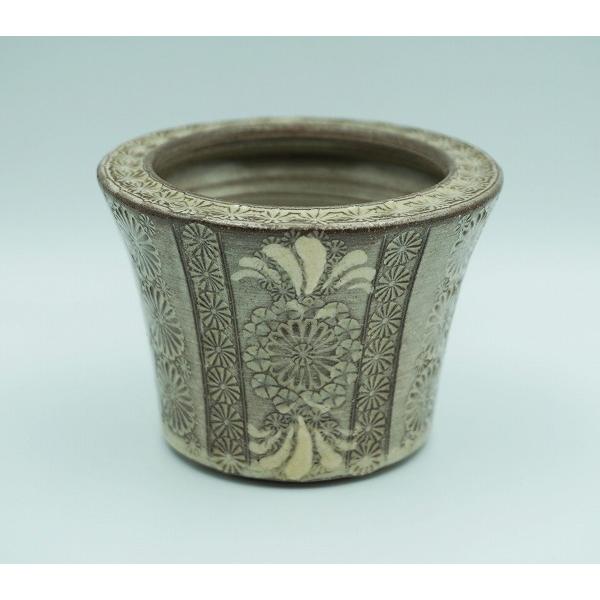 茶道具 蓋置 蓋置 紫三島 末広 森里陶楽 桐箱 : 新古茶道具