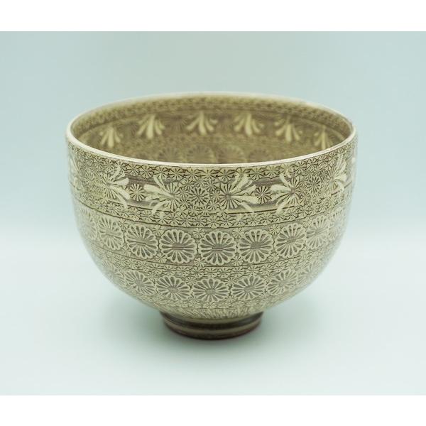 茶道具 茶碗 茶碗 紫三島 森里陶楽 桐箱 : sz-3268 : 新古茶道具 