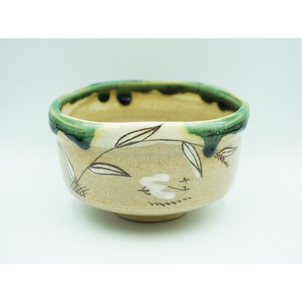 茶道具 茶碗 茶碗 鳴海織部 田中源彦 桐箱 : 新古茶道具 さかい