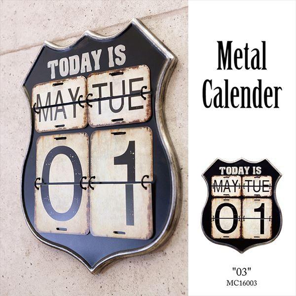 万年カレンダー アンティーク アメリカ雑貨 メタルカレンダー Route66 Az Mc Usa雑貨通販 Candy Land 通販 Yahoo ショッピング