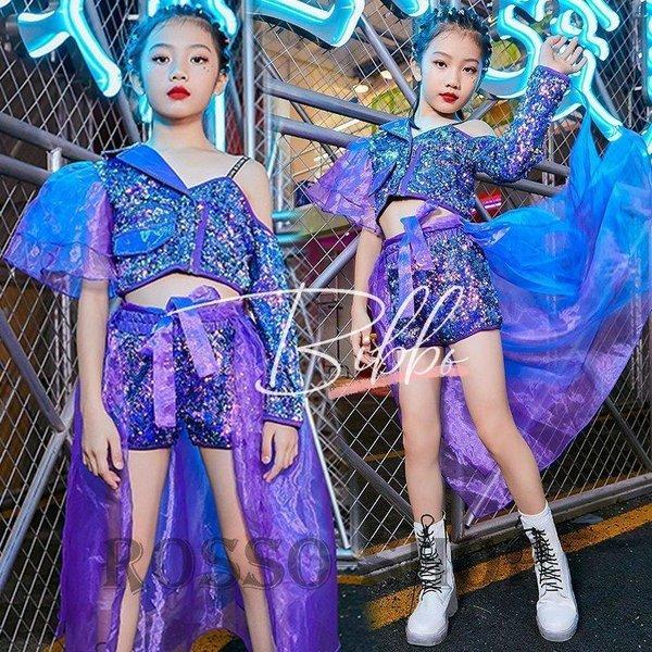 何でも揃う キッズ ダンス衣装 ジャズダンス 演奏会 練習着 ステージ衣装 セットアップ 韓国 ガールズ スパンコール キラキラ レッスンウエア サイズ 1cm Michiganestateplanning Com