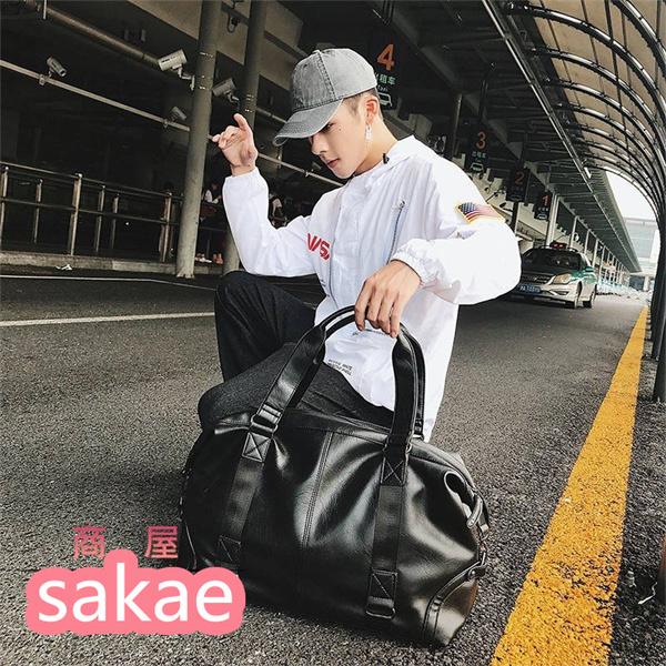 韓国風 鞄 アウトドア 旅行カバン ボストンバッグ メンズ 大きい 大容量 トラベルバッグ 手提げバッグ ジム スポーツ 丈夫で強い 修学旅行 部活 多機能 Puレザー Saka3264ccd1 さかえ 通販 Yahoo ショッピング