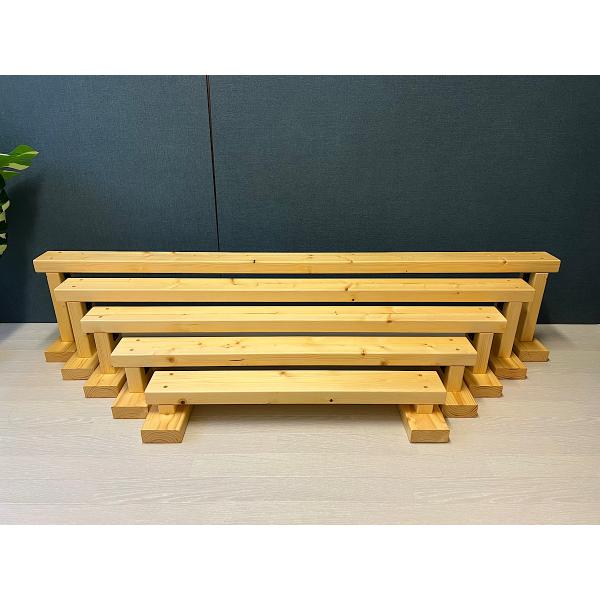 ◎平均台5台のセット販売です。◎踏み台昇降運動をすればダイエットに、子供用の椅子、小物を置けばお洒落なインテリアラックにもなります。◎端部に乗る際は天秤にならない様ご注意下さい。【寸法】長さ約700mm×高さ約100mm長さ約900mm×高...