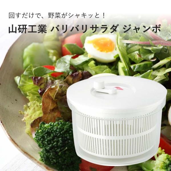 山研工業 野菜水切り器 バリバリサラダ 2mvetro 山研工業 ギフト 日本製 サラダスピナー 野菜 水切り器 サラダ