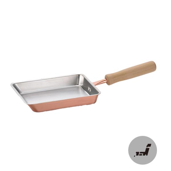 千歳 木柄 純銅 玉子焼き器 12×18cm 日本製 CS-025 プレゼント おすすめ 爆買