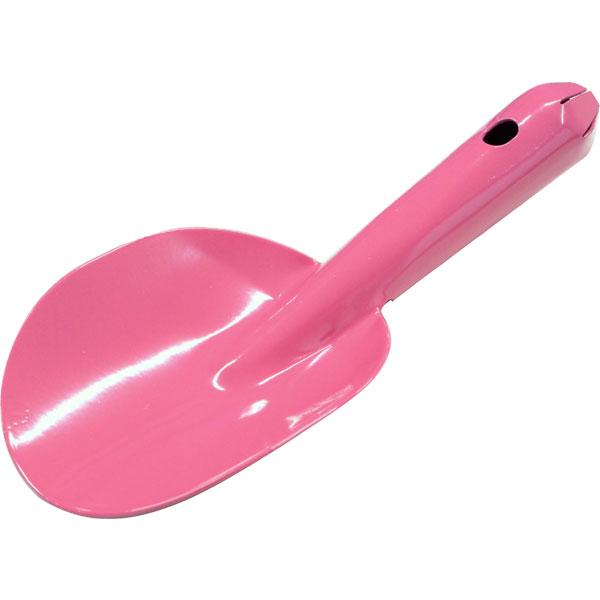 ピンク 先が丸い 小型 ハンドスコップ オールスチール シャベル ハンドシャベル 移植ごて 砂遊び 子供 土入れ 土出し 庭いじり 植栽 植え替え ガーデニング 園芸 園芸用品 プランター 花壇 アウトドア 外遊び ぴんく爆買