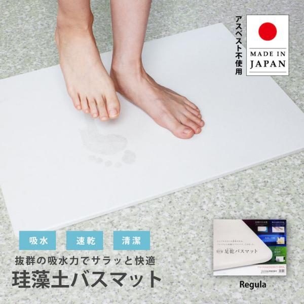 他サイト： 父の日 フジワラ化学 珪藻土 バスマット 洗える 水で洗える NEW足乾バスマット 日本製 アスベスト検査済 速乾 おしゃれ シンプル プレゼント おすすめの商品画像