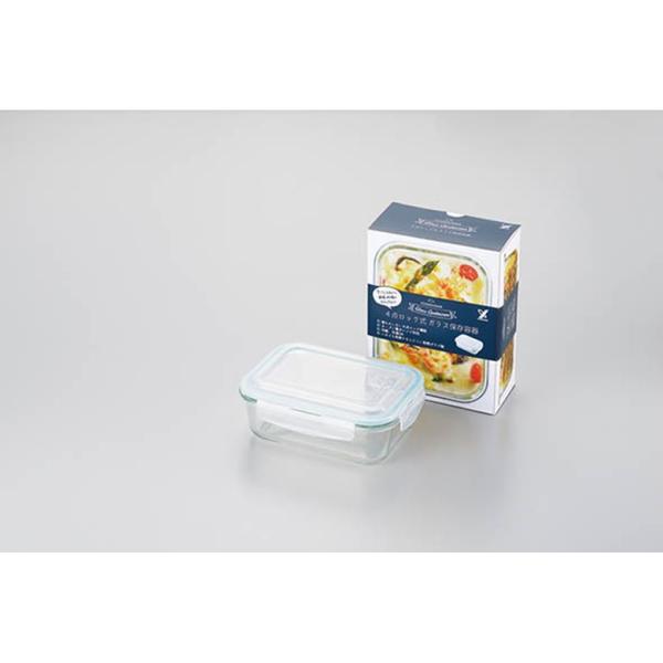 米寿 食品保存容器 4こセット ヨシカワ グラスコンテナ4点ロック式ガラス保存容器1050 SJ2532