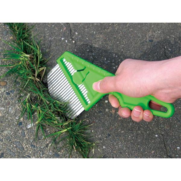 コンクリート・アスファルト・敷石などの隙間の除草に。【商品特長】■コンクリート・アスファルト・敷石などの隙間に生えた雑草を刃先を気にせず刈り取れます。■切断力を高めるために刃先をより鋭くしたい場合は、コンクリート敷設面などで研ぐように尖らせ...