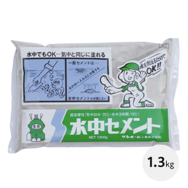 他サイト： 貯水槽 補修 池 置き石 用水路 排水溝 水中セメント 灰色  1.3kg サンホーム BC1.3の商品画像