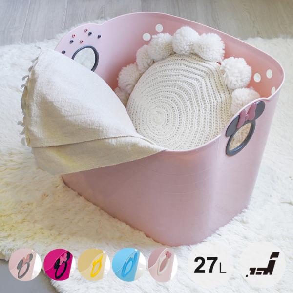 日本製 バケツ おもちゃ入れ 子供 こども 子供部屋 洗濯物 洗濯 ランドリーバスケット ディズニー サンリオ キティ ミニー プーさん キティちゃん スティッチ かわいい おしゃれ 新生活爆買