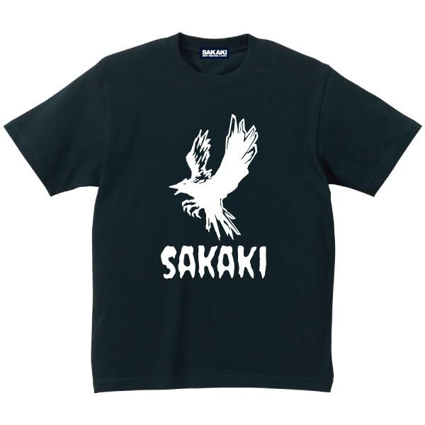 SAKAKI 八咫烏ロゴ Tシャツ 古事記 日本神話 ヤタガラス