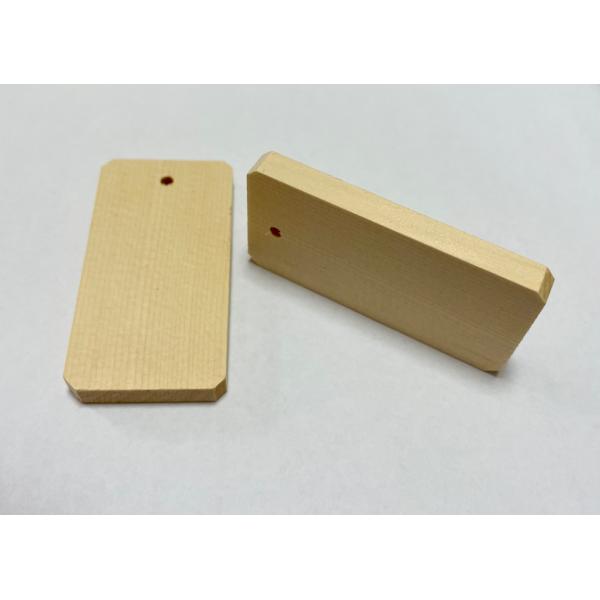 祭り用 無地木札（スプルス製）100枚入り(6mmX30mmX58mm)