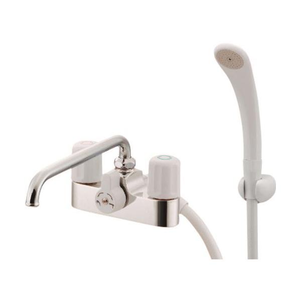 カクダイ 2ハンドルシャワー混合栓 〔品番:152-206〕 : 佐勘金物店