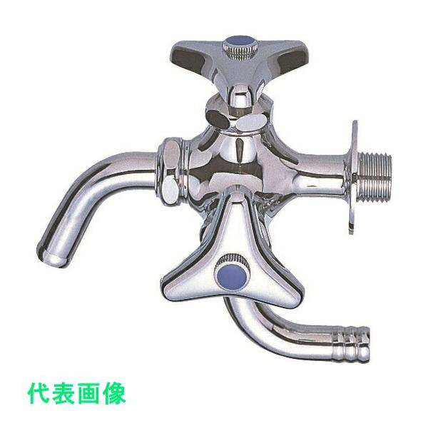 □SANEI 万能二口横水栓 （品番:JF12AK-13）（注番1680167） : 佐