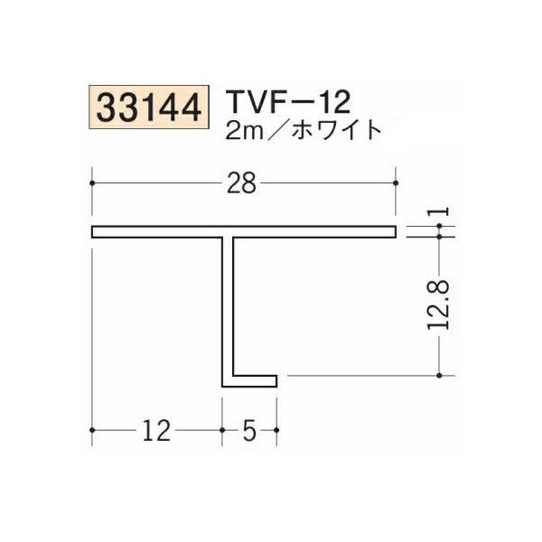 創建 SOKEN 33144-2m ビニール 目透かし型見切縁 TVF-12 長さ2m