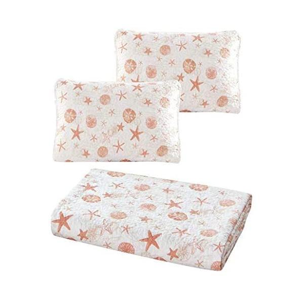 第1位獲得 Set Comforter Reversible Shams Pillow 2 With Quilt Size Queen Set Quilt Piece 3 Jack Panama あなたに届け 世界中の商品を豊富に取り揃えております Machine Flor Dollar Sand Spread Bed Washable 布団