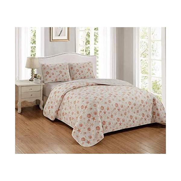 第1位獲得 Set Comforter Reversible Shams Pillow 2 With Quilt Size Queen Set Quilt Piece 3 Jack Panama あなたに届け 世界中の商品を豊富に取り揃えております Machine Flor Dollar Sand Spread Bed Washable 布団