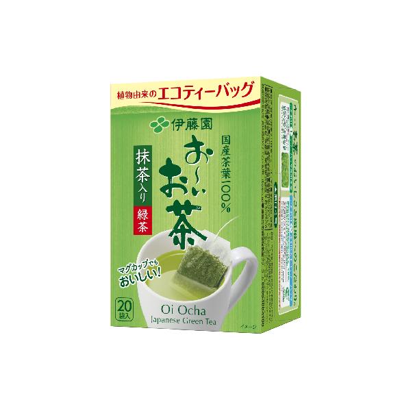 伊藤園お〜いお茶 エコティーバッグ 緑茶 20袋ｘ8個/日曜締め火曜入荷