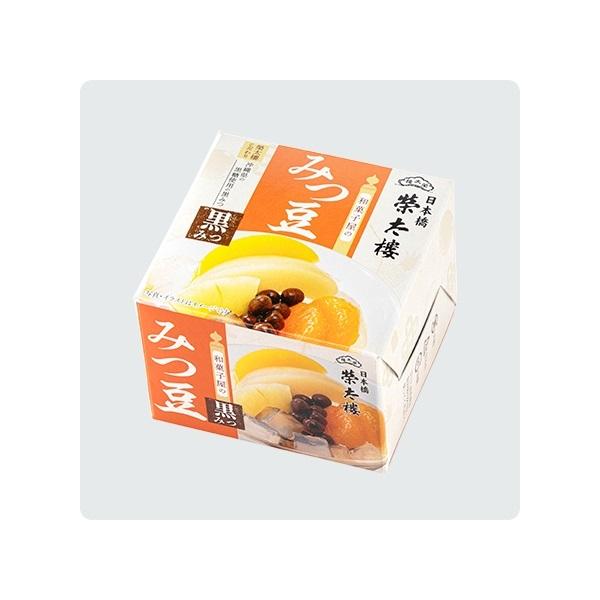榮太樓總本鋪 和菓子屋のみつ豆　黒みつ　6缶パック/賞味期限2027.５月