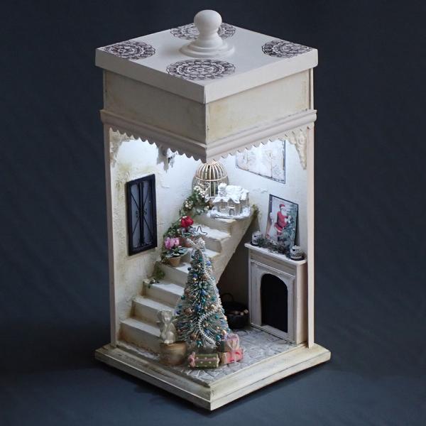 クリスマスルーム ：佐藤千寿子 Sugarhouse 塗装済完成品 1/12スケール
