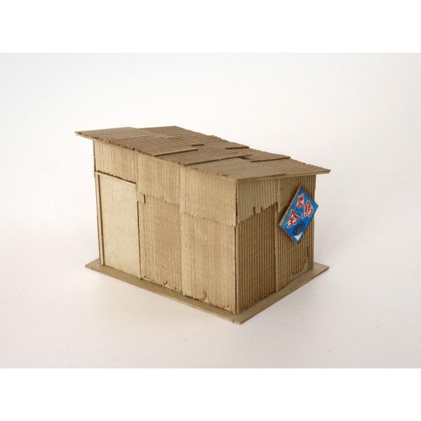 トタン小屋B ：梅桜堂 HO(1/83) 未塗装キット ST-024-83U : さか
