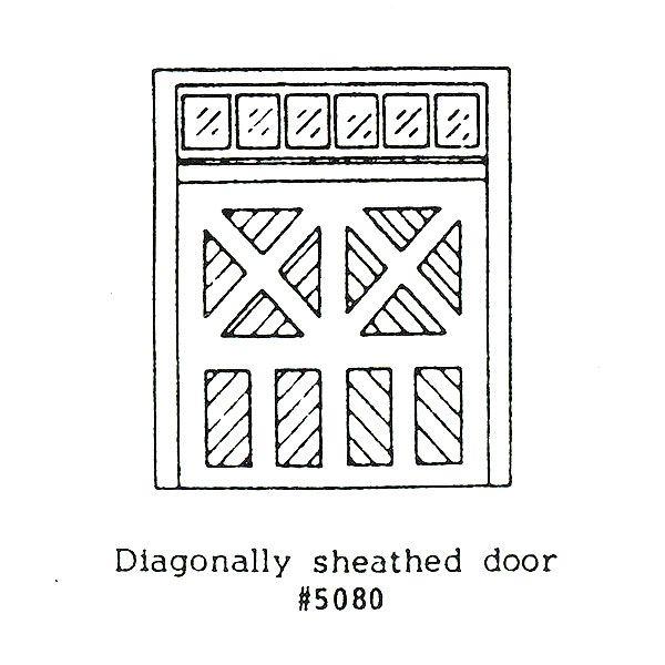 �w�׎󏊗p�h�A�iSTATION BAGGAGE DOORS �j�@�F�O�����g���C���@���h���L�b�g�@HO(1/87�j�@5080