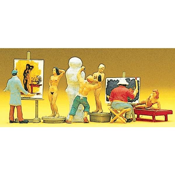 画家、彫刻家 ：プライザー 塗装済完成品 HO(1/87) 10106 : さかつう