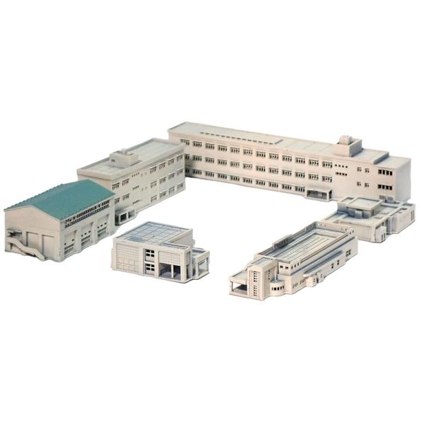 小学校セット ：Diorama City 建物3D未塗装キット 1/600サイズ 3025